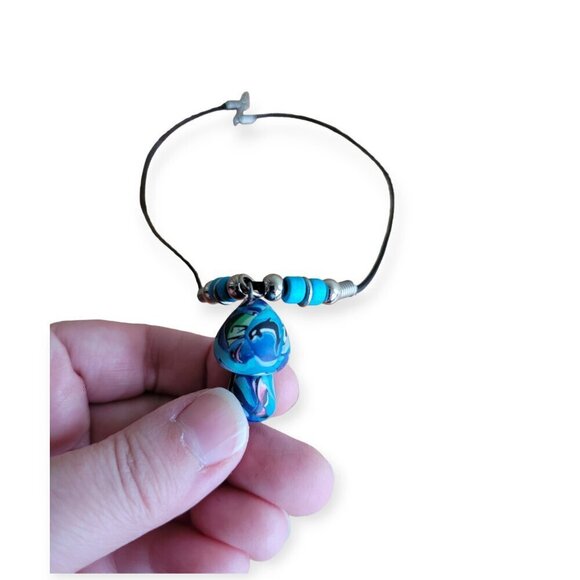 Vintage 1996 **Grateful Dead** Handmade **Mushroom Necklace** Y2K - Picture 5 of 7